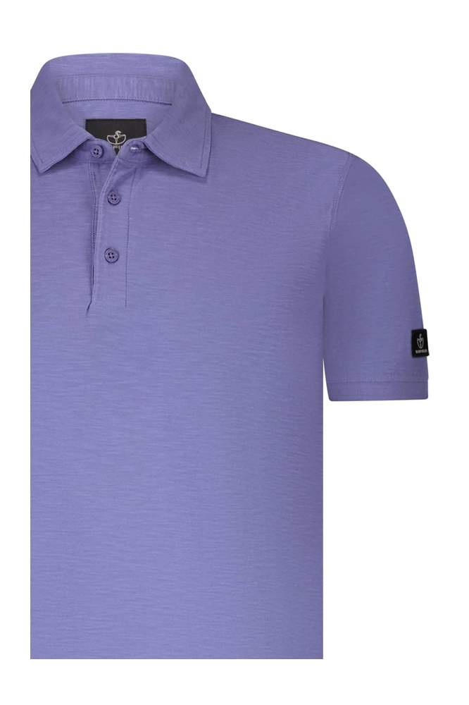 POLO VAN ZWARE JERSEYSTOF MET SLUBS 48435104 6400